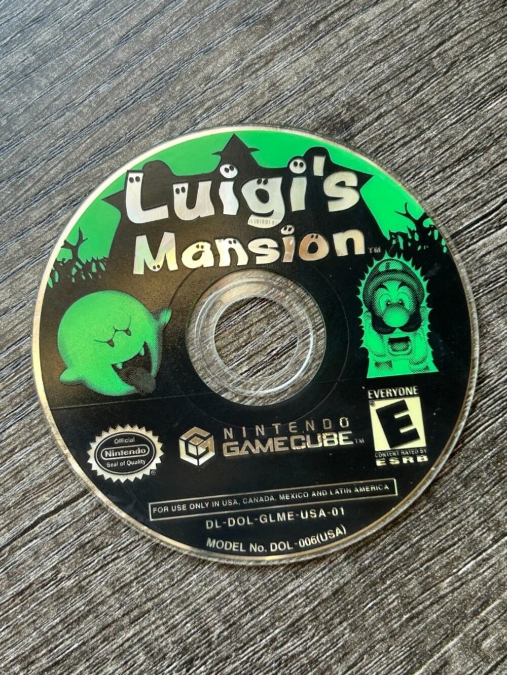 Luigi's Mansion Nintendo GameCube – Disc Only – UNTESTED / AS-IS